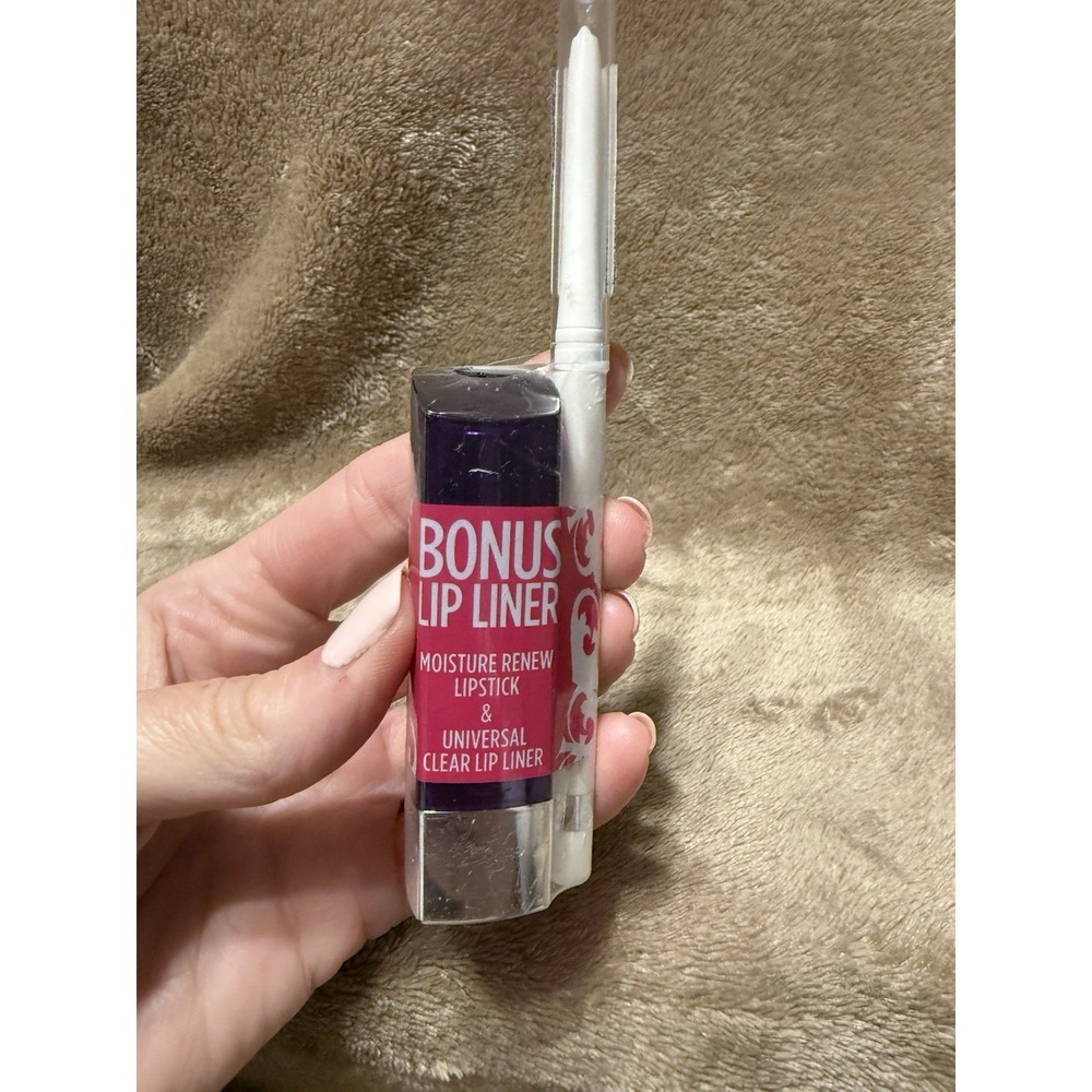Rimmel London Moisture Renew Lipstick Crystal Mauve # 270 With Bonus Lip Liner